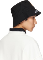 Palm Angels Black 'Bear In Mind' Bucket Hat