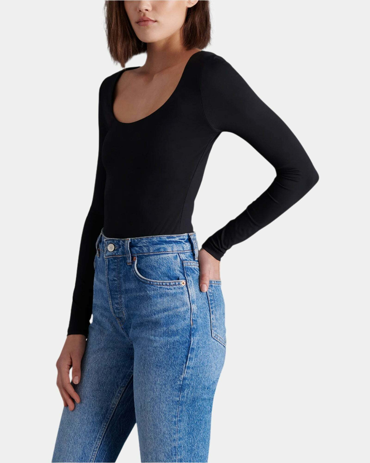Steve Madden Yura Bodysuit in Black