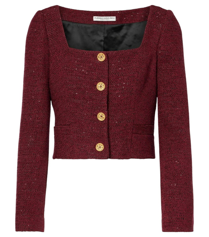 Photo: Alessandra Rich Sequined tweed jacket