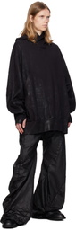 Julius Black Coated Ilium Hoodie