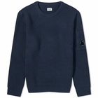 C.P. Company Men's Rib Crew Knit in Total Eclipse