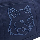 Maison Kitsuné Women's Fox Head Large Tote Bag in Ink Blue
