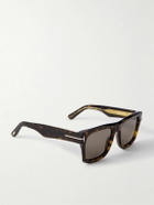 TOM FORD - Square-Frame Tortiseshell Acetate Sunglasses