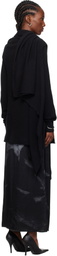 Ann Demeulemeester Black Nadine 3 Holes Turtleneck