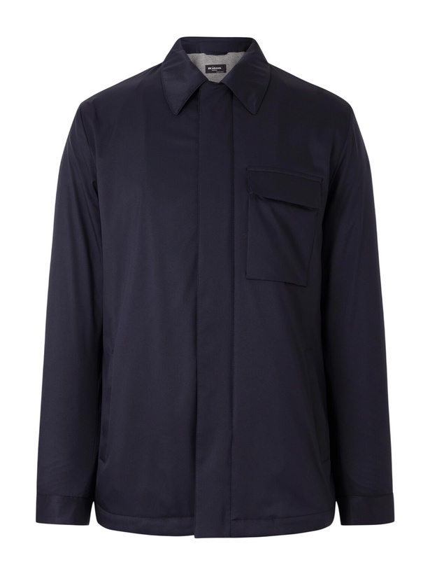 Photo: Kiton - Padded Shell Overshirt - Blue