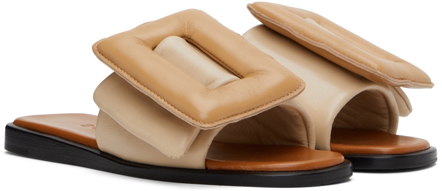 BOYY Beige Puffy Flat Sandals