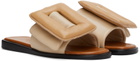 BOYY Beige Puffy Flat Sandals
