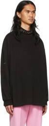 We11done Black Cotton Turtleneck