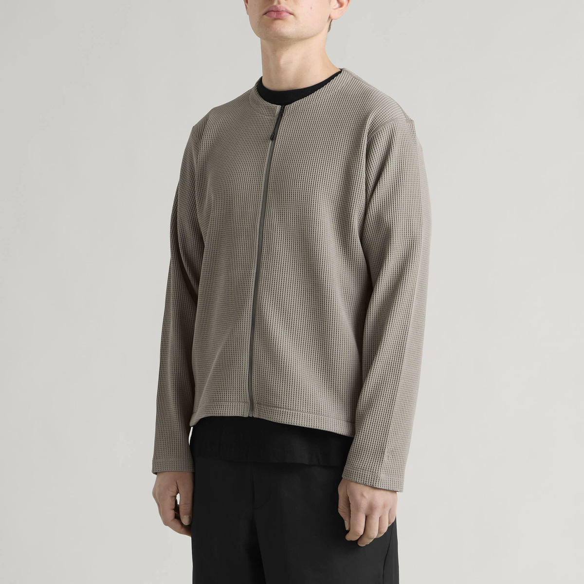 Goldwin Men's WF Light Zip Cardigan in Arid Beige