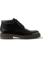 Common Projects - Combat Derby Leather Boots - Black
