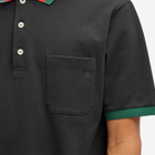 Gucci Men's GRG Collar Polo in Black