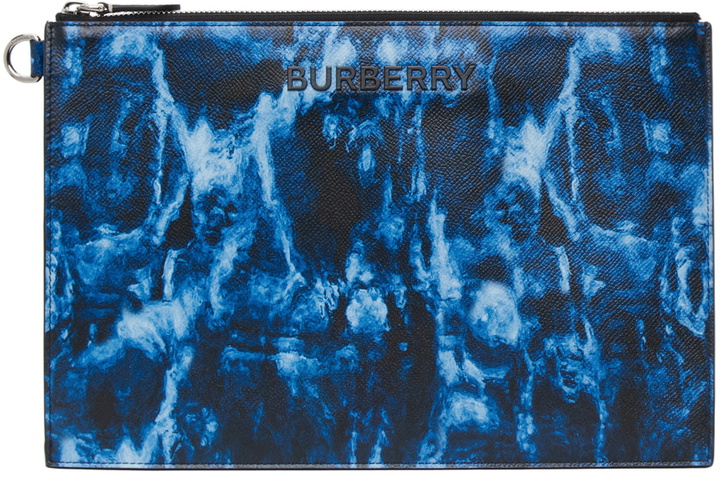 Photo: Burberry Black & Blue Edin Ripple Pouch