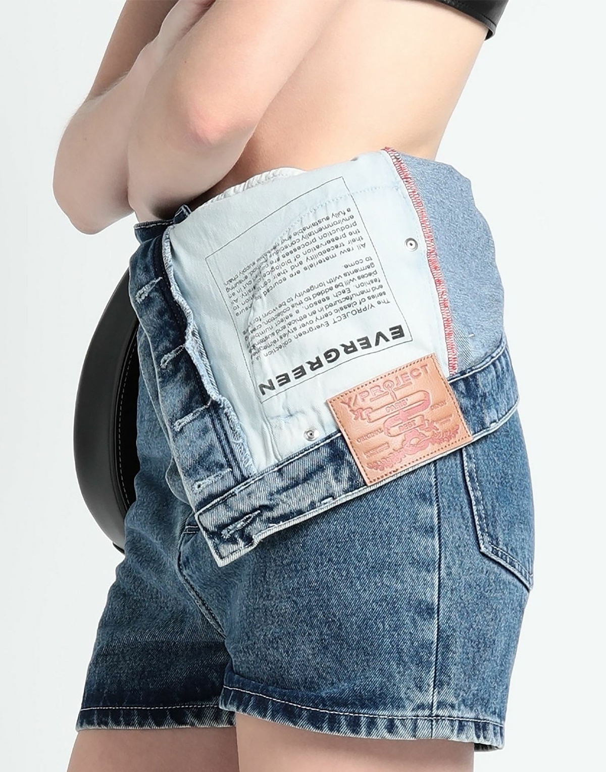 Y/project Womens Denim shorts in Blue