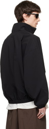Fear of God ESSENTIALS Black Active Trace Half Zip Track Jacket