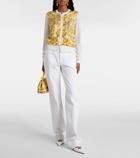 Dolce&Gabbana Majolica silk twill cardigan