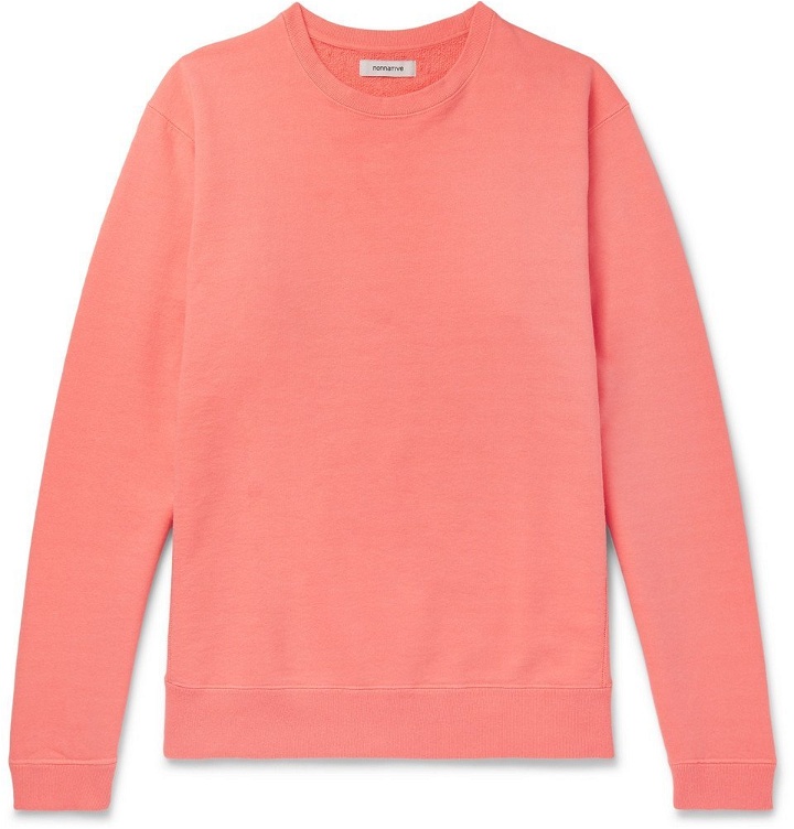 Photo: nonnative - Coach Garment-Dyed Loopback Cotton-Jersey Sweatshirt - Orange