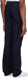 Lacoste Navy Straight-Leg Trousers