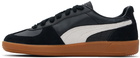 Puma Black Palermo Leather Sneakers