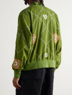 Kardo - Embroidered Printed Cotton Jacket - Green