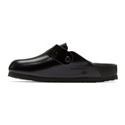 Rick Owens Black BIRKENSTOCK Edition Leather Boston Slip-On Loafers