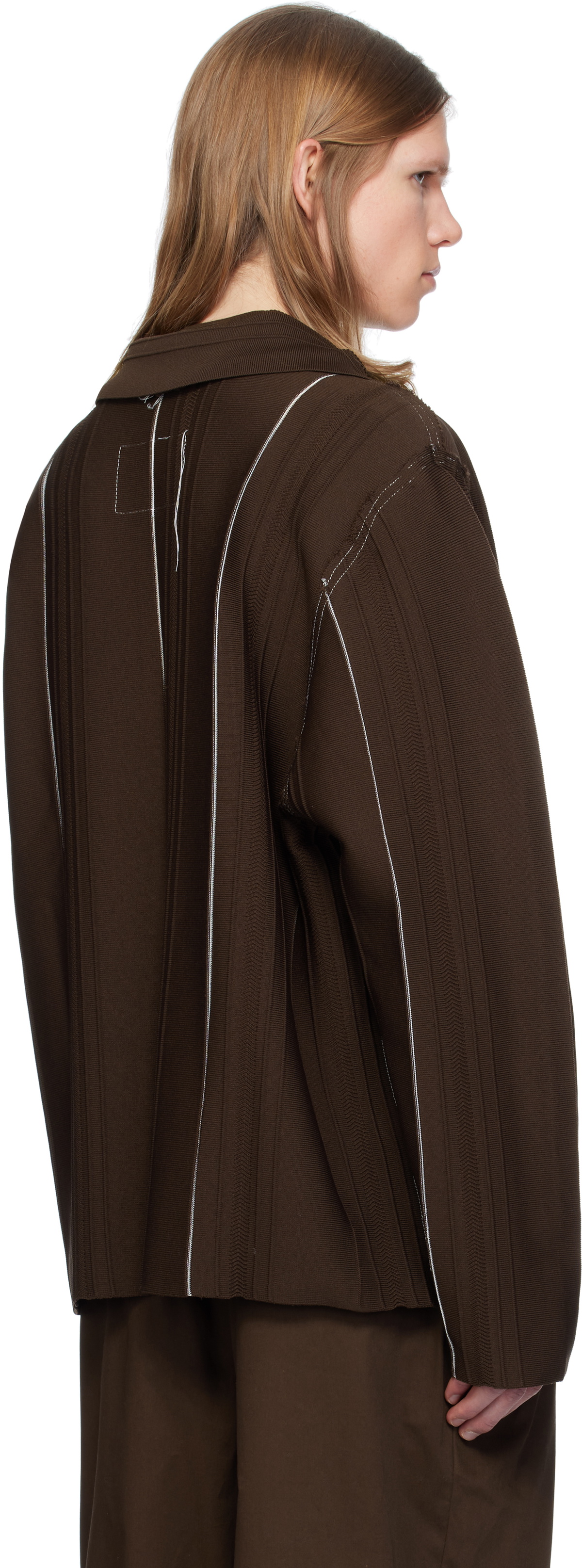 Camiel Fortgens Brown Viscose Cardigan