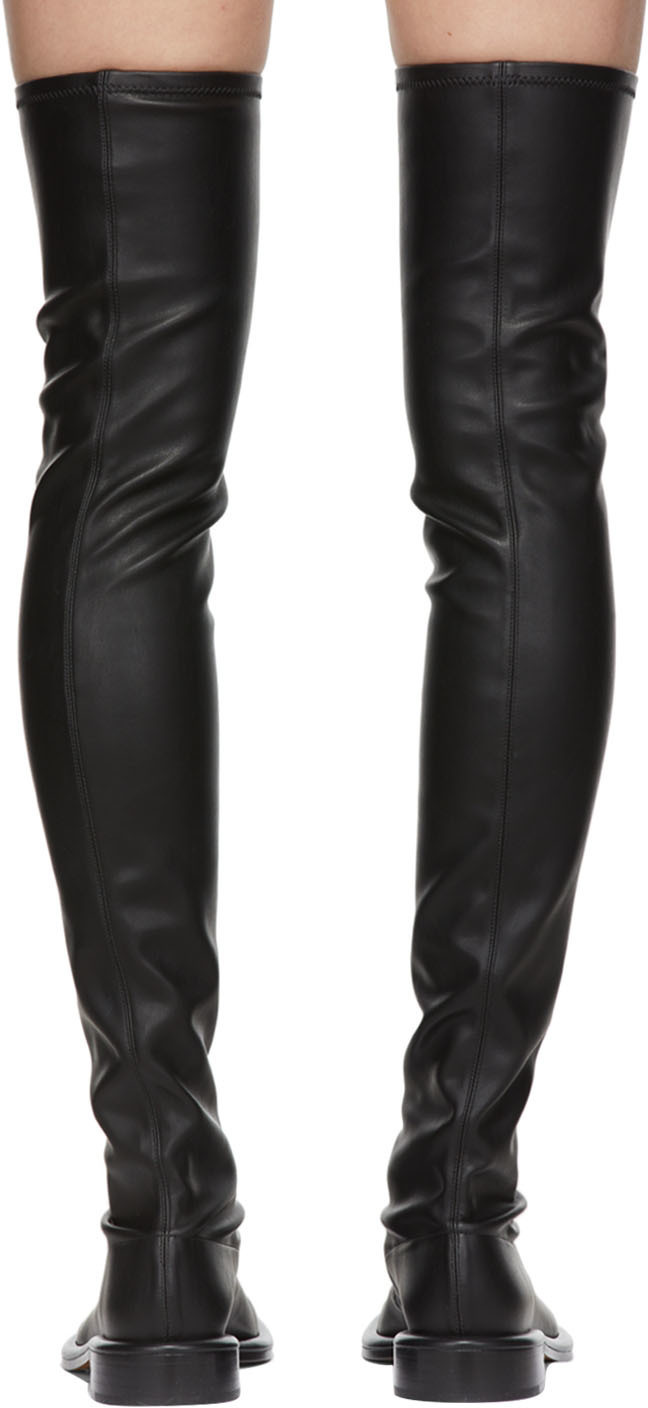 Proenza Schouler Black Pipe Ruched Tall Boots Proenza Schouler