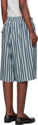 REMAIN Birger Christensen Green Poplin Basketball Shorts