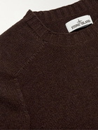 Stone Island - Logo-Appliquéd Wool-Blend Sweater - Brown