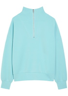 Varley Hawley Half-zip Stretch-jersey Sweatshirt Light Blue