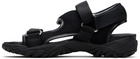 Maison Kitsuné Black Mesh Sandals
