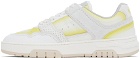 MSGM White & Yellow Scrapa UOMO Sneakers