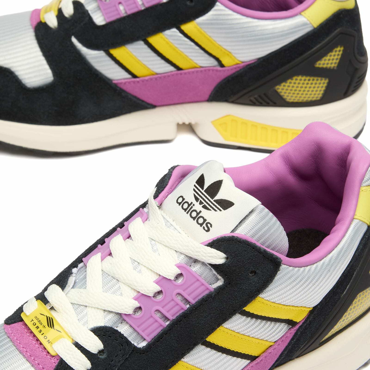 Adidas Men's Zx 8000 Mig Sneaker in Core Black/Semi Pulse Lilac/Light Yellow