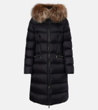 Moncler Boedic shearling-trimmed down coat