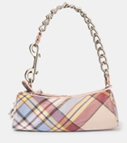 Vivienne Westwood Cindy Cylinder tartan leather shoulder bag