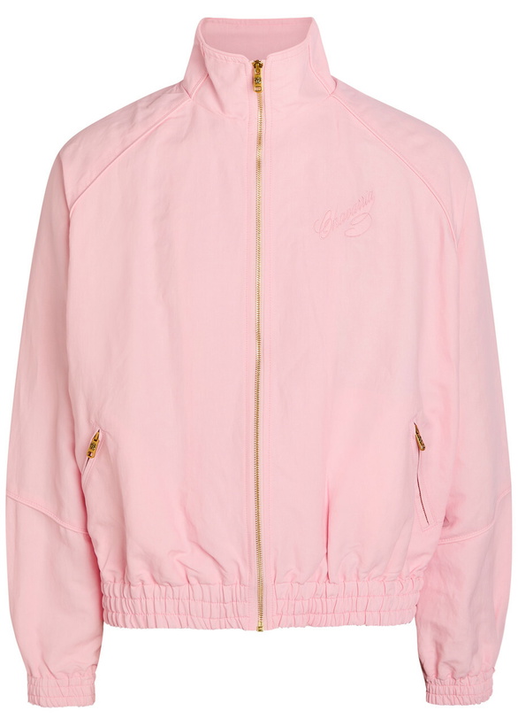 Photo: Willy Chavarria Ruff Rider Logo-embroidered Woven Track Jacket Pink