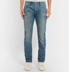 TOM FORD - Slim-Fit Washed Selvedge Denim Jeans - Blue