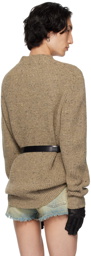 Maison Margiela Taupe Donegal Sweater