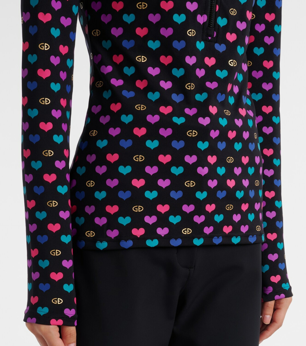 Goldbergh Cuori printed ski top