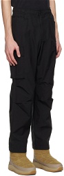 thisisneverthat Black Embroidered Cargo Pants