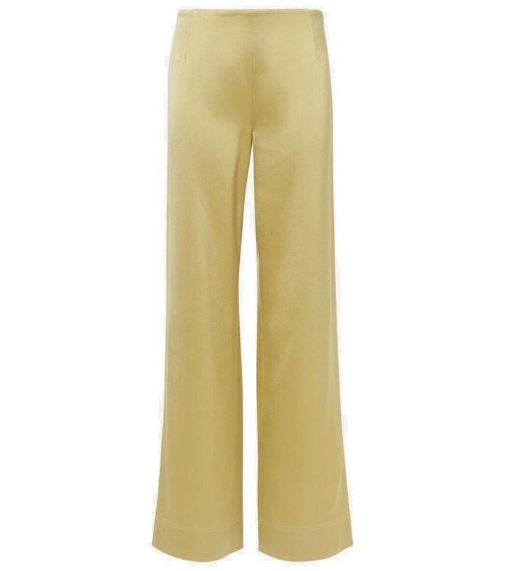 Photo: Toteme High-rise satin wide-leg pants