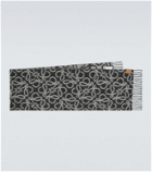 Loewe Anagram aplaca and wool-blend scarf