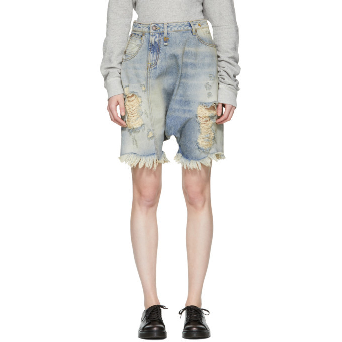 Photo: R13 Blue Denim Twister Shorts