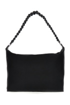 Kara Black Fabric Xxxl Lattice Shoulder Bag