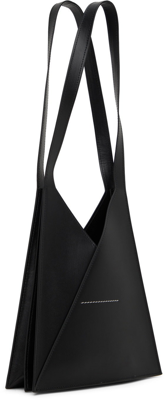 MM6 Maison Margiela Black Mini Triangle 6 Bag MM6 Maison