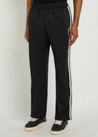 Represent Taped Logo-embroidered Jersey Track Pants Black