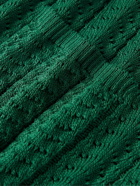 Corridor - Crocheted Pima Cotton Cardigan - Green
