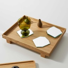 ferm LIVING Shard Coasters - Set of 4 in Clear 