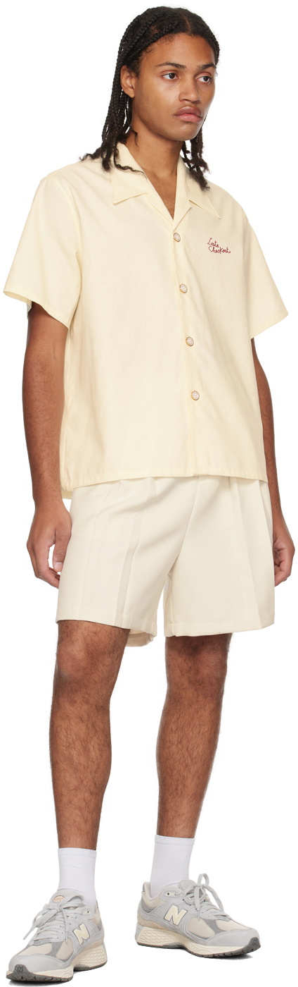 Late Checkout Off-White Origami Shorts