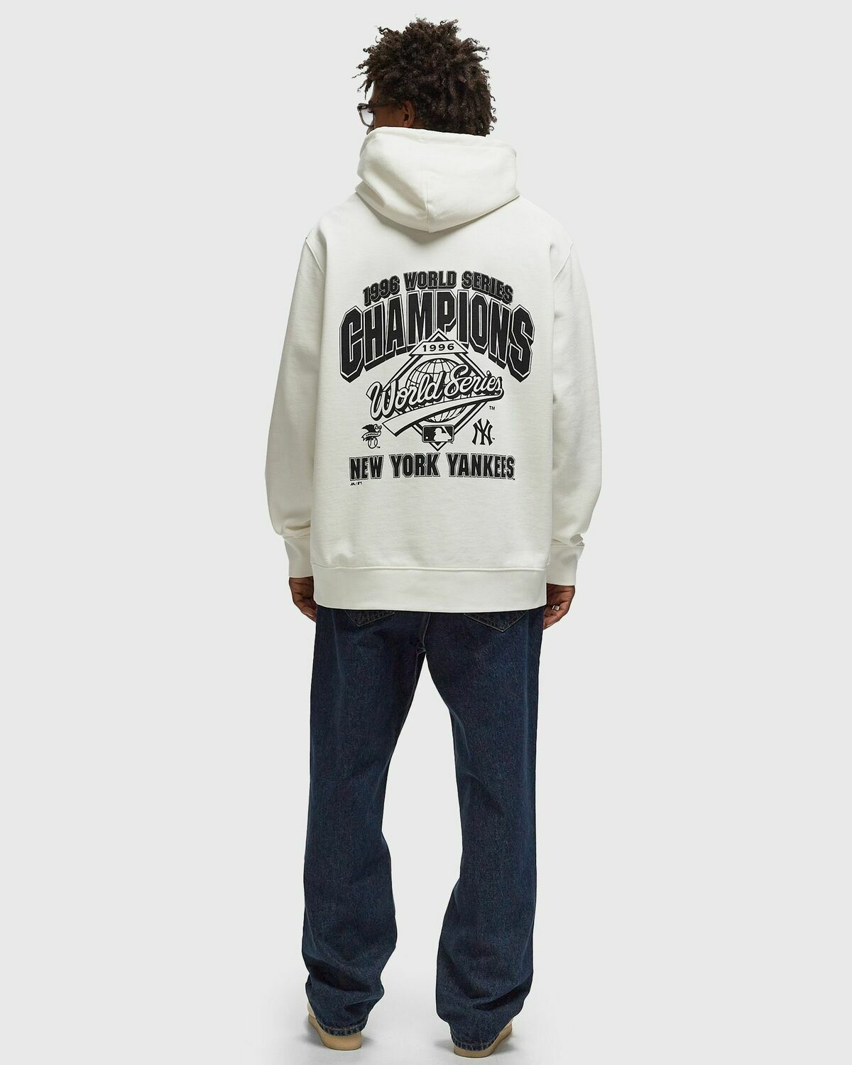 Fanatics Yankees Champs Mono Hoodie White Mens Hoody