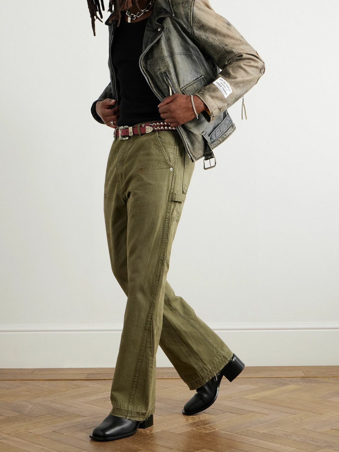 Gallery Dept. - Distressed Leather Jacket - Black